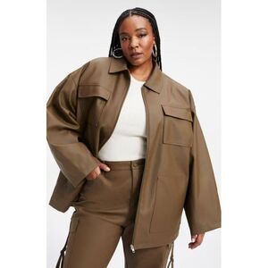 Good American Sz. 2X New with Tags Good Chore Jacket in Rubber